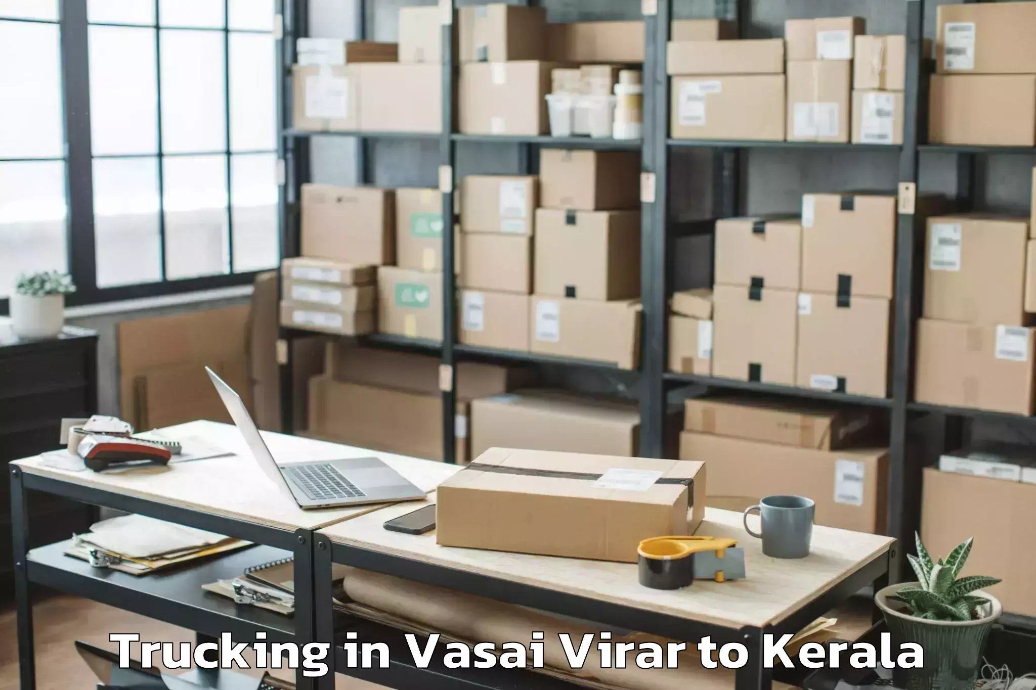 Leading Vasai Virar to Mall Of Joy Thrissur Trucking Provider